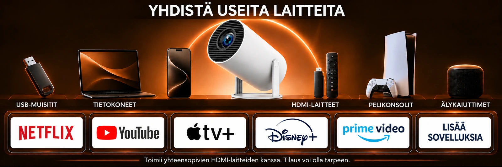 Luma Compact – liitännät ja käyttö