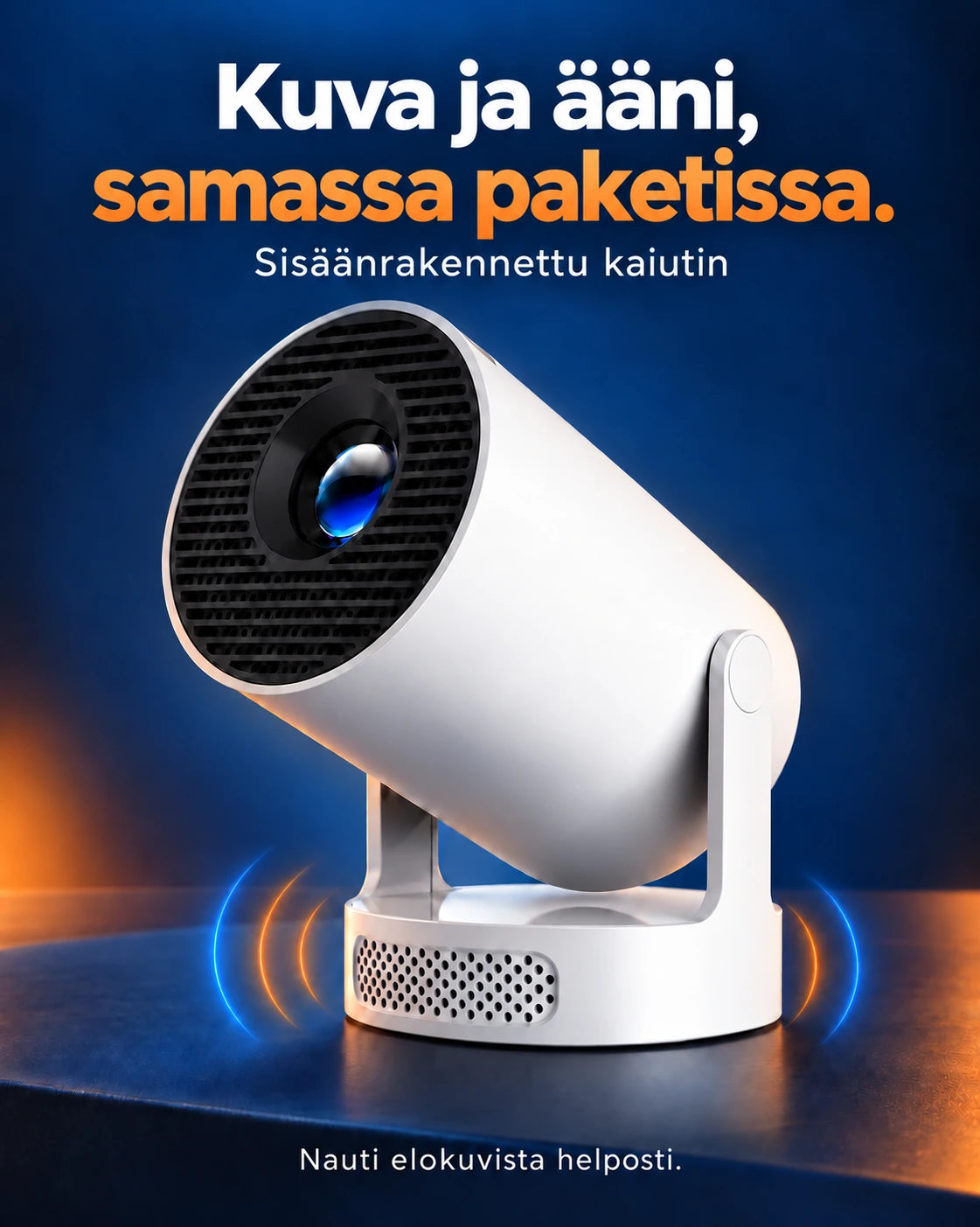 4K-yhteensopiva projektori, 330 ANSI-lumenia – Luma One, Wi-Fi 6 ja Bluetooth 5.0